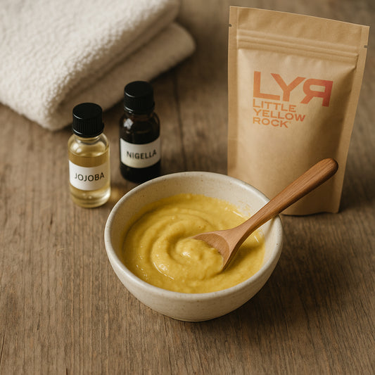 Pierre jaune I Soin purifiant naturel pour le cuir chevelu et le soin de la peau